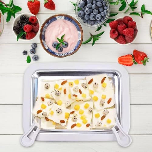 Samuliy Gerollte Eismaschine - Soft Serve Freezing Joghurt Maker - Eismaschinen Selbstgemachtes Eis für Spaß Eltern-Kind-Aktivitäten für Familien – Bild 3