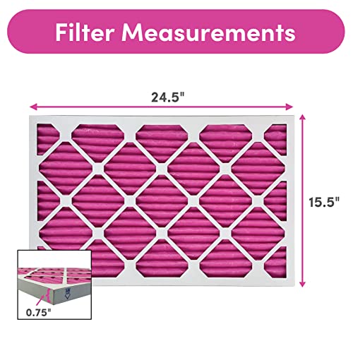 16X25X1 Air Filter By Colorfil | Color Changing Filters Designed For Cat And Dog Odor | Merv 8 Filter | Air Filter 16X25X1 | Air Conditioner Filter | Hvac Filter For Pet Hair | 16X25 Air Filter 2 Pack #TOP4