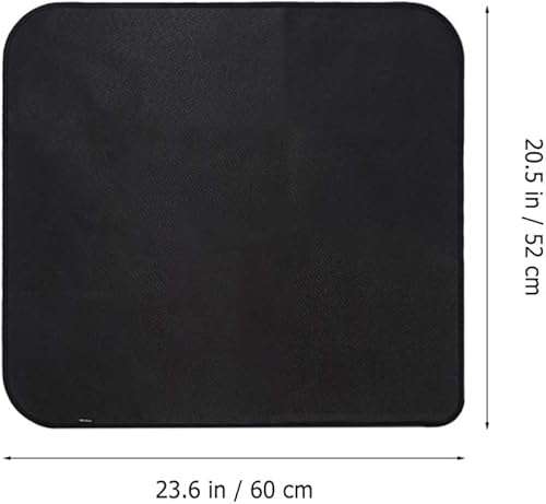 Miniatura 2 de Tapete cuadrado de doble cara para fogata, tapete cuadrado de doble cara ignífugo debajo de la parrilla, protector de patio para accesorios de