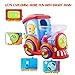 HISTOYE Toddler Train Toys for 1 2 3 Year Old Boy Girl Gifts, Crawling Baby Toy 6 to 12 Month,12-18 Months Baby Toys with 3 Popper Ball, Toddler Musical Toys Light Up Toys for 6 9 12 18 Months