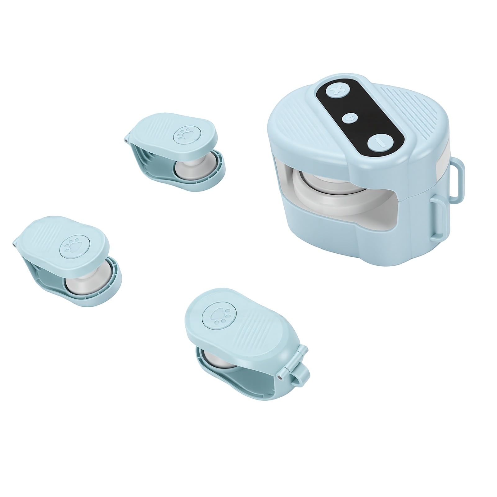 Juguete Interactivo para Gatos con Control Remoto, con Chirridos de Pájaros Realistas, Oruga Móvil para Gatos para Estimular los Instintos Naturales (Blue)
