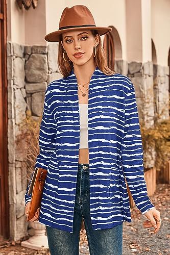 Image of ULTRANICE Cardigan Sweaters Womens Fashion 2025 Spring Lightweight Long Sleeve Casual Tops Clothes Outfits with Pockets
