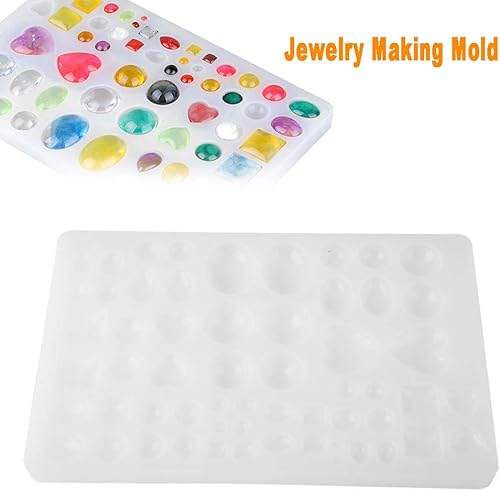 Miniatura 9 de Fundición de joyería, cuentas de silicona para hacer joyas, collar, pulsera, colgante de resina, herramienta de manualidades con forma de corazón