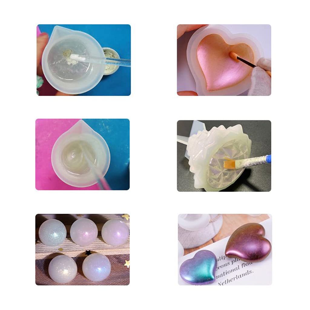 48 Couleurs De Poudre Minérale De Mica Naturel Nacré De Qualité Cosmétique Pour Résine époxy, Pigments Nacrés, Accessoires De Fabrication De Bijoux