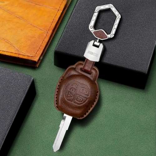 Image of PEICHI Metal Key Cover Compitable for Suzuki Swift,Dzire,Baleno,Ertiga,WagonR,Celerio,Alto,Brezza,Ignis,S-Presso,Fronx 2 Button Remote Key