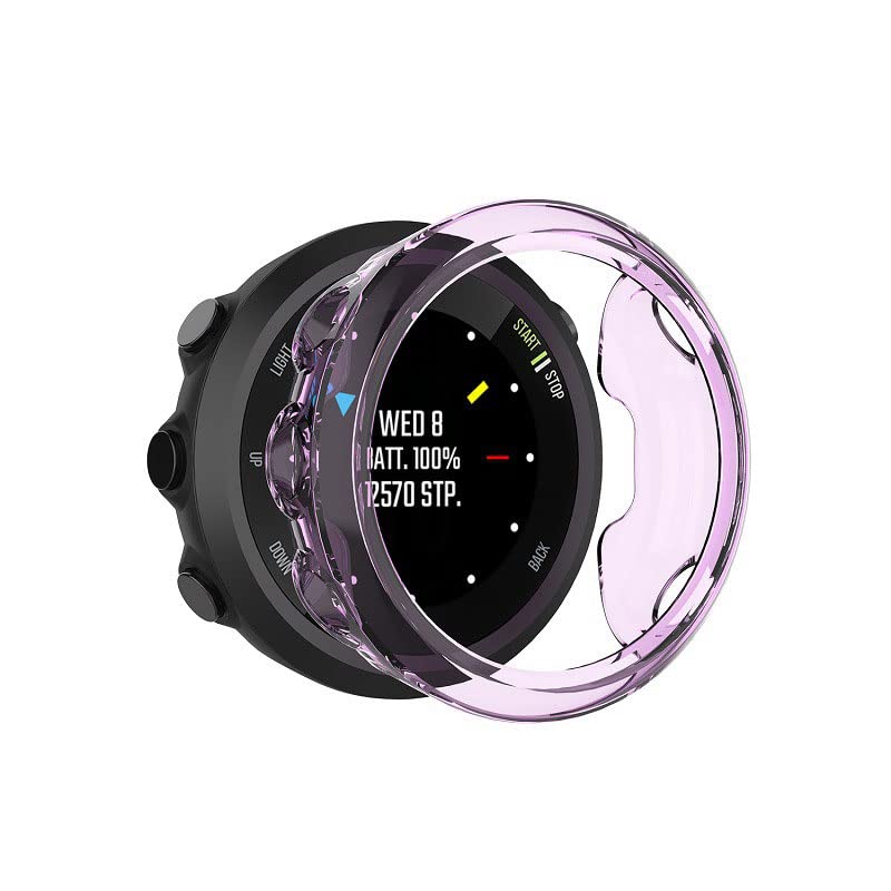 Coque Garmin Forerunner 45 violette en TPU silicone pour running et sport