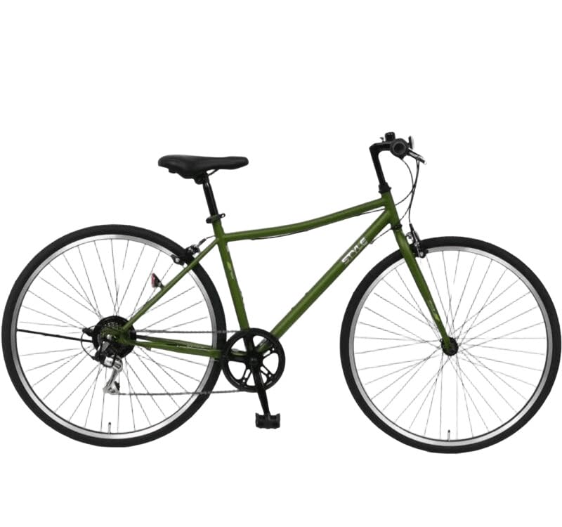 Amazon | STYLE KIX クロスバイク276 27型（マットカーキ）自転車 完成