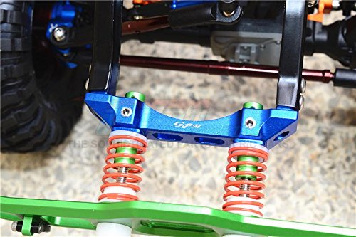 GPM for Traxxas TRX-4 Trail Defender Crawler Upgrade Parts Aluminum Front Bumper Mount - 1Pc Set Red