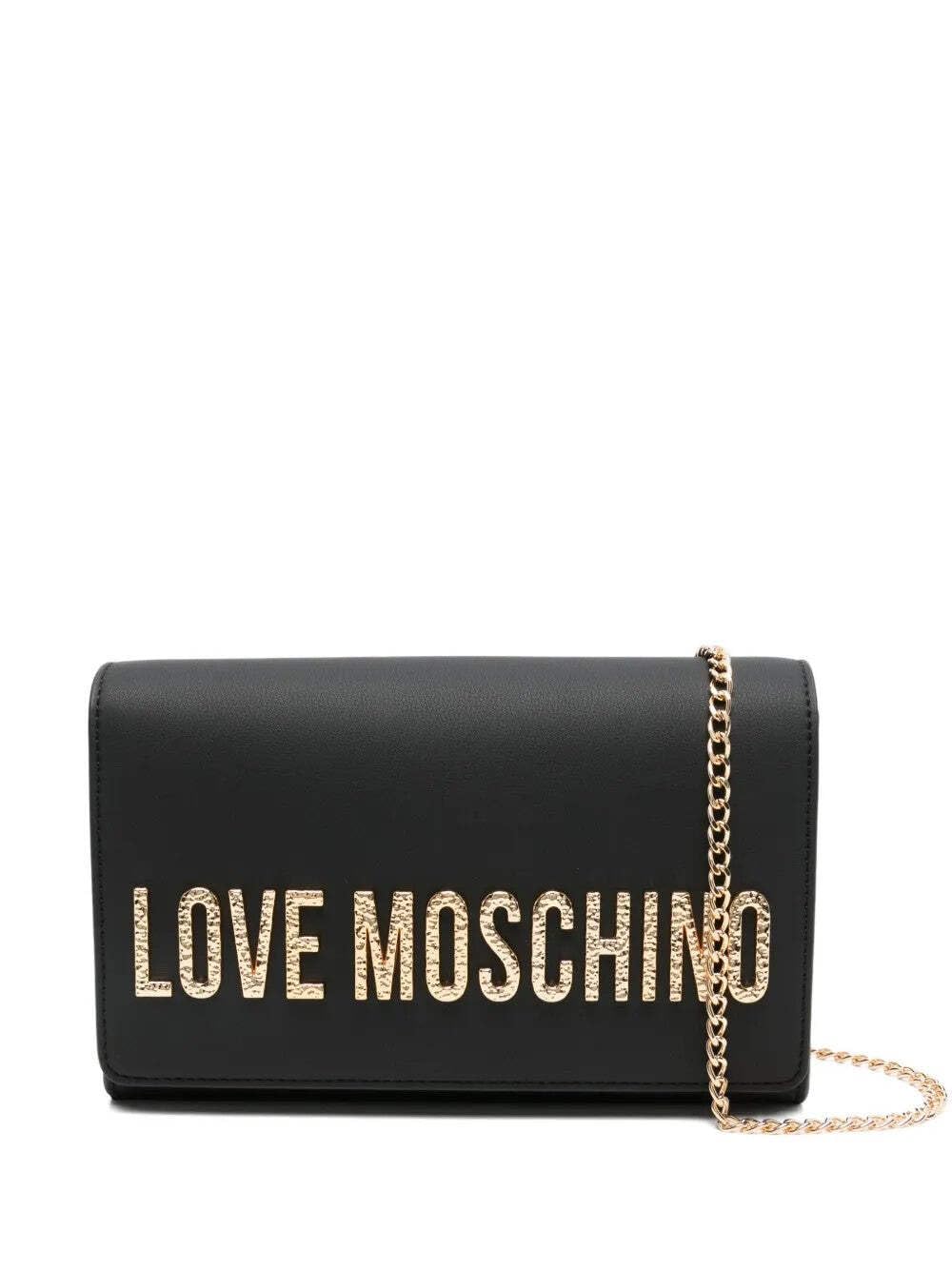 Love Moschino BORSA PU GRS NERO+​HAMMERED LOGO
