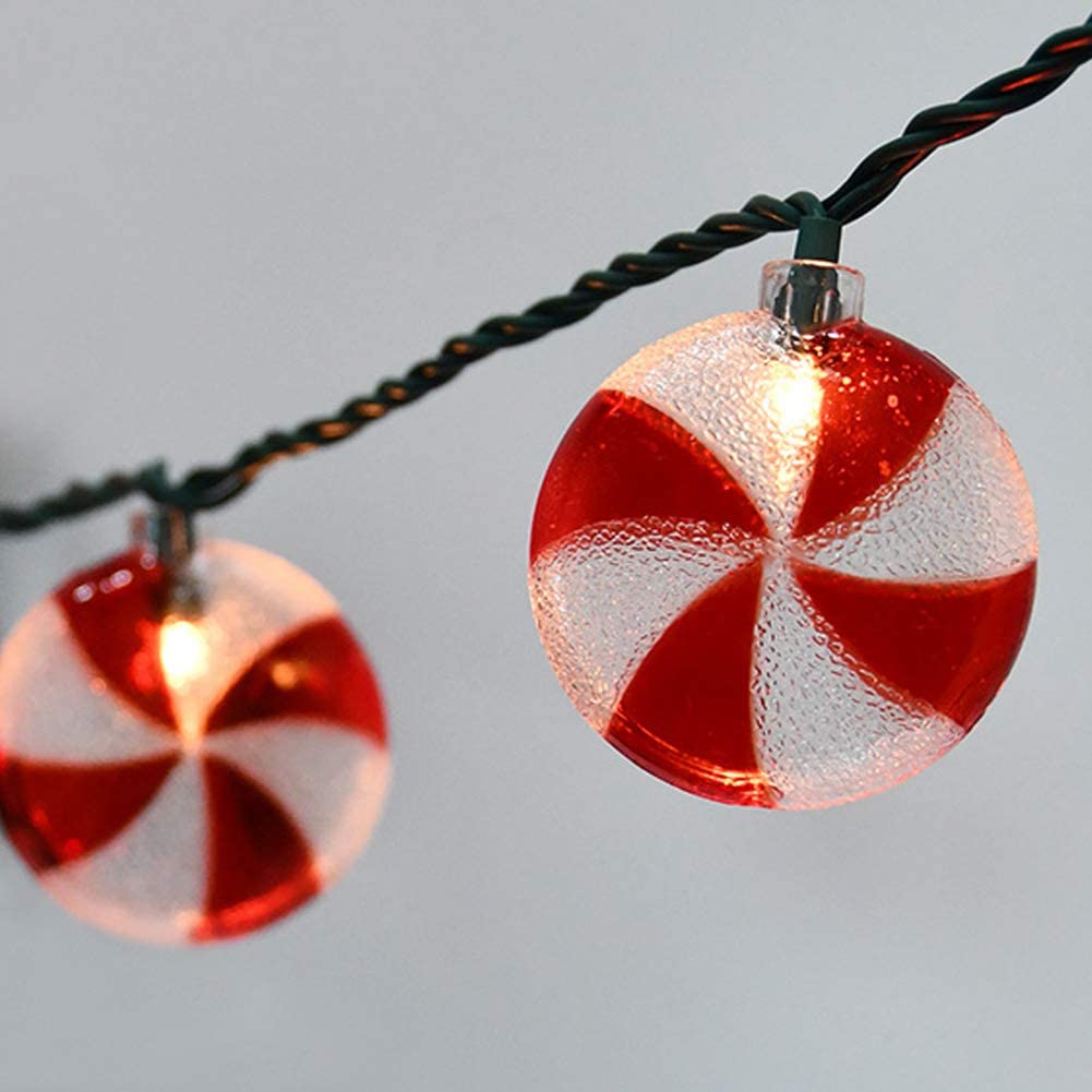 Amazon.com: Romasaty Candy String Lights, 8.5Ft Sugar Peppermints