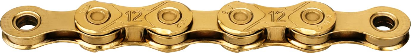 Fahrrad Kette, KMC Fahrradkette, X12 Ti-N Gold, 1/2" x 11/128", 126 Glieder, 12-fach, waxed, gold