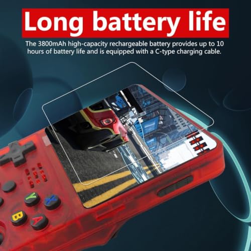 Image of PLUSPOINT Portable Retro Handheld Game Console R36S(64GB) with 20000+ Classic Preloaded Video Games, 3.5 Inch IPS Display,Rechargeable Long-Lasting Battery Backup, Retro Pocket Arcade Gaming Device