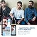 Men's Mustache & Beard Dye for Gray Hair Coverage - Natural Black Color in 5 Minutes, Easy Application Shampoo for Facial Hair 200ml