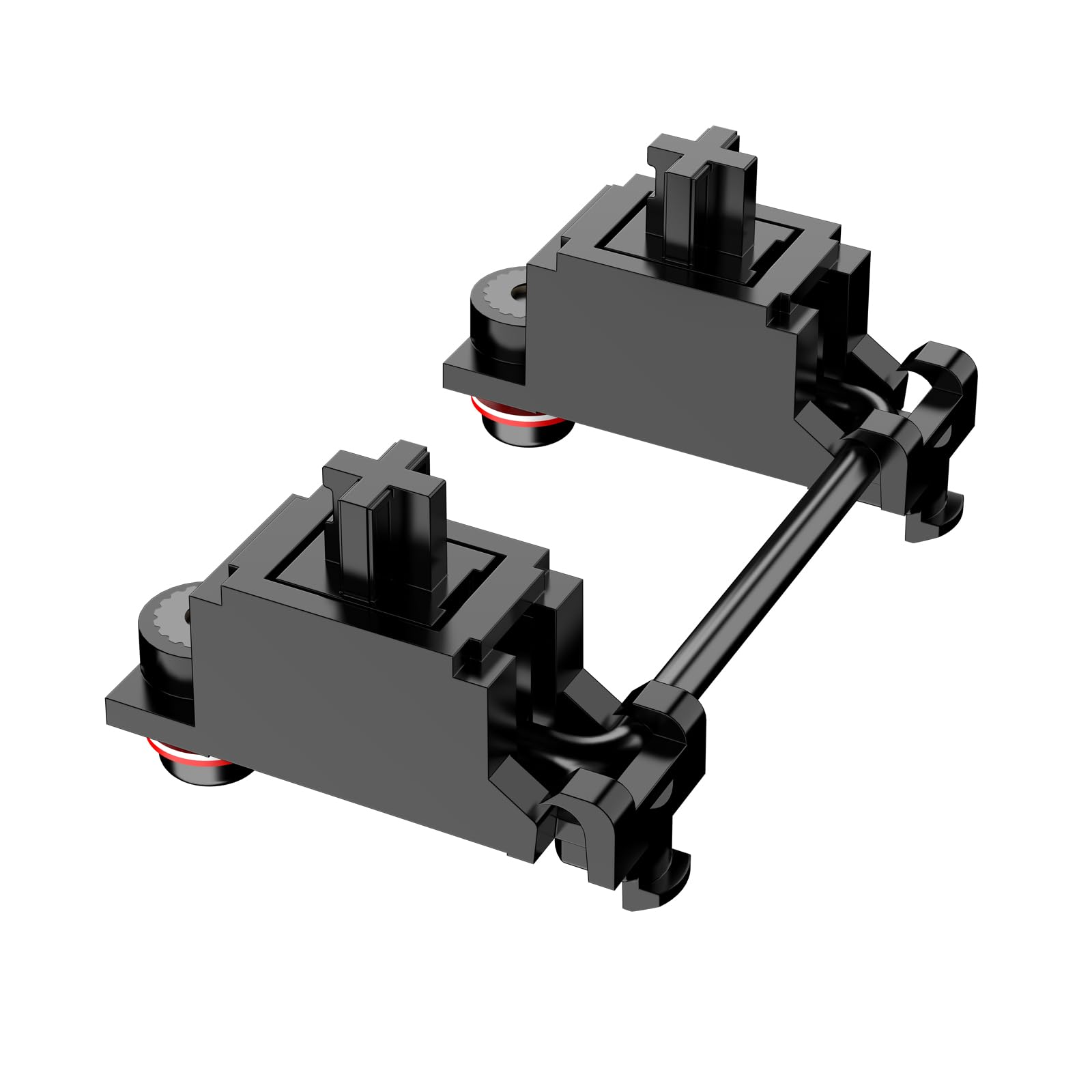 DUROCK Stabilizer V2, Screw in Stabilizers with 2u 6.25u 7u Wires, PCB Mount Keyboard Stabilizers for Mechanical Keyboards (V2 Nero 80% Kit)