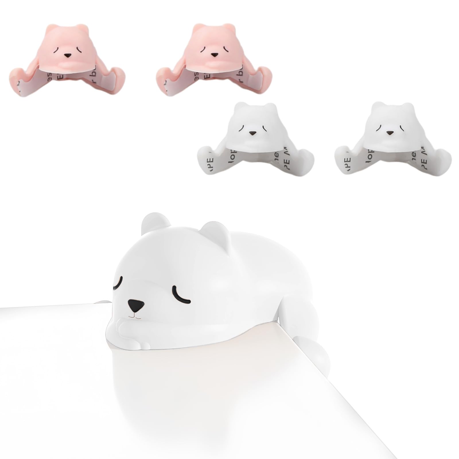 Paraspigoli In Silicone Per Mobili | 4 Pezzi Con Orso Disegnato | Protezione Angoli Per Bambini E Animali - Foto 5