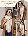 heekpek Schal Damen Winter Lang Strickschal Frauen Pashminas Gestrickter Scarf, Beige