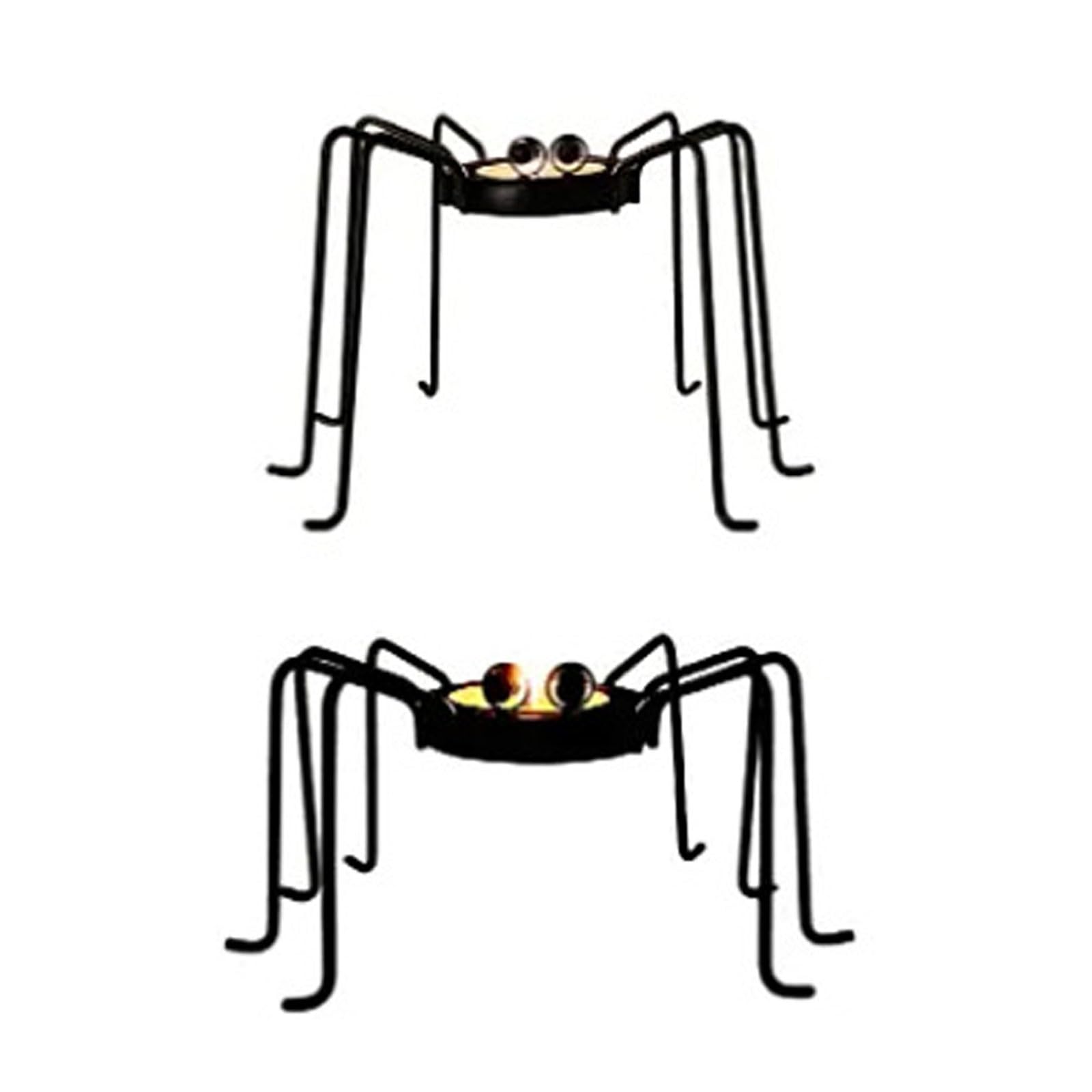 TFAOYS Halloween Spiders Holders, Halloween Decoration Candlestick Holders Decorative Tealight Holder for Home Candlestick