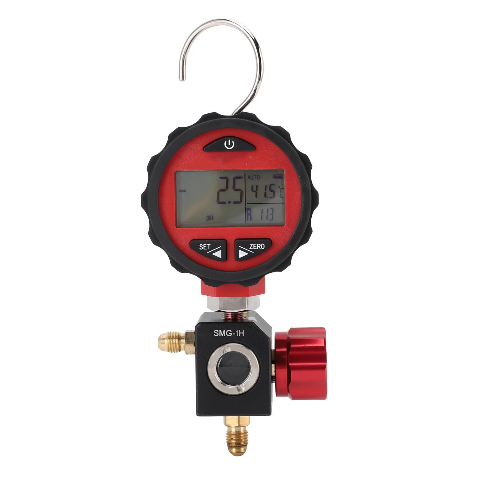 FTVOGUE Medidores Digitales HVAC, Manómetro Digital HVAC para Refrigeración Rango de Baja Presión -14,5 a 500 Psi, 87 Refrigerantes, 6 Unidades, Muestreo 1s para Técnicos de Aire Acondicionado
