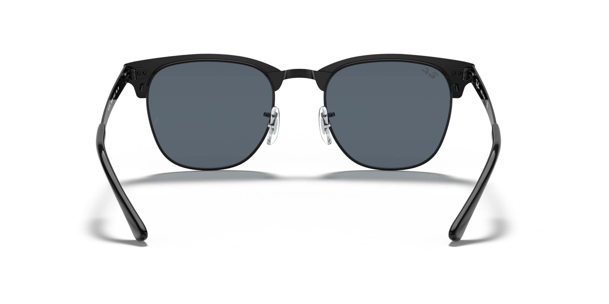 Ray-Ban Metal Clubmaster Sunglasses in Matte Black Blue RB3716 186/R5 51