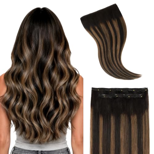 Image of GOO GOO Clip in Hair Extensions Real Human Hair Back Fill Extension 2Pcs