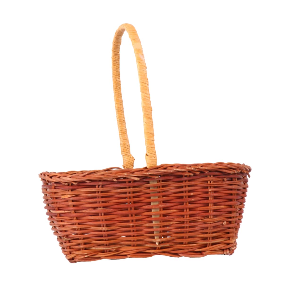 2stücke Rechteckiger Ostern Aufbewahrungskorb Aus Rattan Handgewebter Mini-basket Für Ostern Geeignet Für Dekoration Und Aufbewahrung Von Süßigkeiten Mit Praktischem Griff