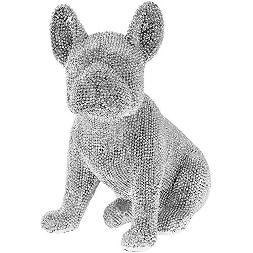Lesser & Pavey Dekoration Französische Bulldogge, glitzernd, Strasssteine, silberfarben Cover
