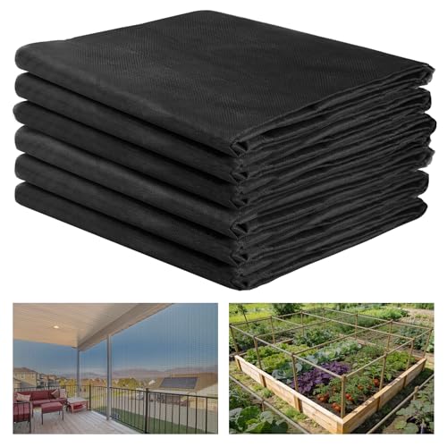 Image of 10x50ft Strong PP Nanocomposite Mosquito Net Garden Netting, Black