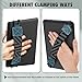 MoKo Security Hand-Strap for 9-11 Inch Tablet, iPad/Kindle Fire HD/Samsung, High-Elasticity Versatile Hand Strap Lightweight Finger Grip Holder, Lake Blue