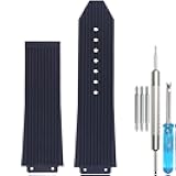 25mm Rubber Replacement Band Compatible with Hublot Big Bang Watch Strap Sports Waterproof Bracelet