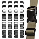 Photo Gallery ormromra set di 24 fibbie regolabili da 20 mm, fibbie laterali in plastica, fibbie a sgancio rapido, fibbie a rilascio piatto, per cinghie dello zaino, accessori Photo Gallery ormromra set di 24 fibbie regolabili da 20 mm, fibbie laterali in plastica, fibbie a sgancio rapido, fibbie a rilascio piatto, per cinghie dello zaino, accessori