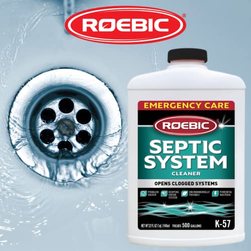 Image of Roebic K-57-Q Septic System Cleaner: 32 Ounces, Cleans and Maintains Septic Systems for Optimal Performance (Pack of 2)