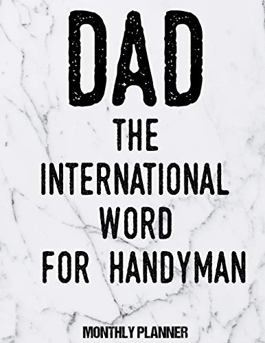 Dad The International Word For Handyman Monthly Planner: 12 Month Planner Calendar Organizer Agenda with Habit Tracker, Notes, Address, Password, & ... - December 2020 - Monthly Planner 8.5 x 11) image 3