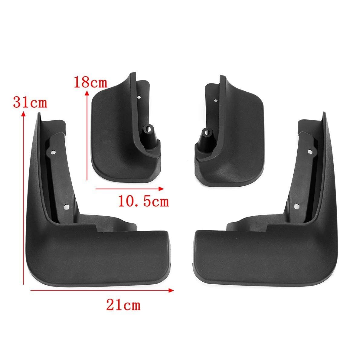 4 Stuks Auto Spatlappen Voor VW Transporter T5 T6 Caravelle 2004-2019, Spatschermen Beschermer Cover Kit Waterdichte Externe Auto Styling Accessoires