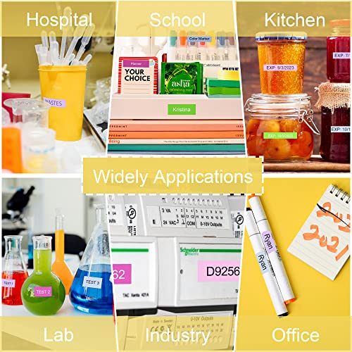 Replacement For Brother P-Touch Label Maker Tape Tze 12Mm 0.47 Inch Laminated Tz Colored Tape Compatible With Brother P Touch Label Maker Pt-D210 Pt-H110 Pt-1880 Pt-D400, 1/2" X 26.2', 5 Pack #TOP6