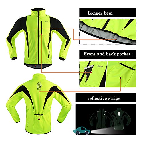 Chaqueta térmica para ciclismo invierno impermeable miniatura 2