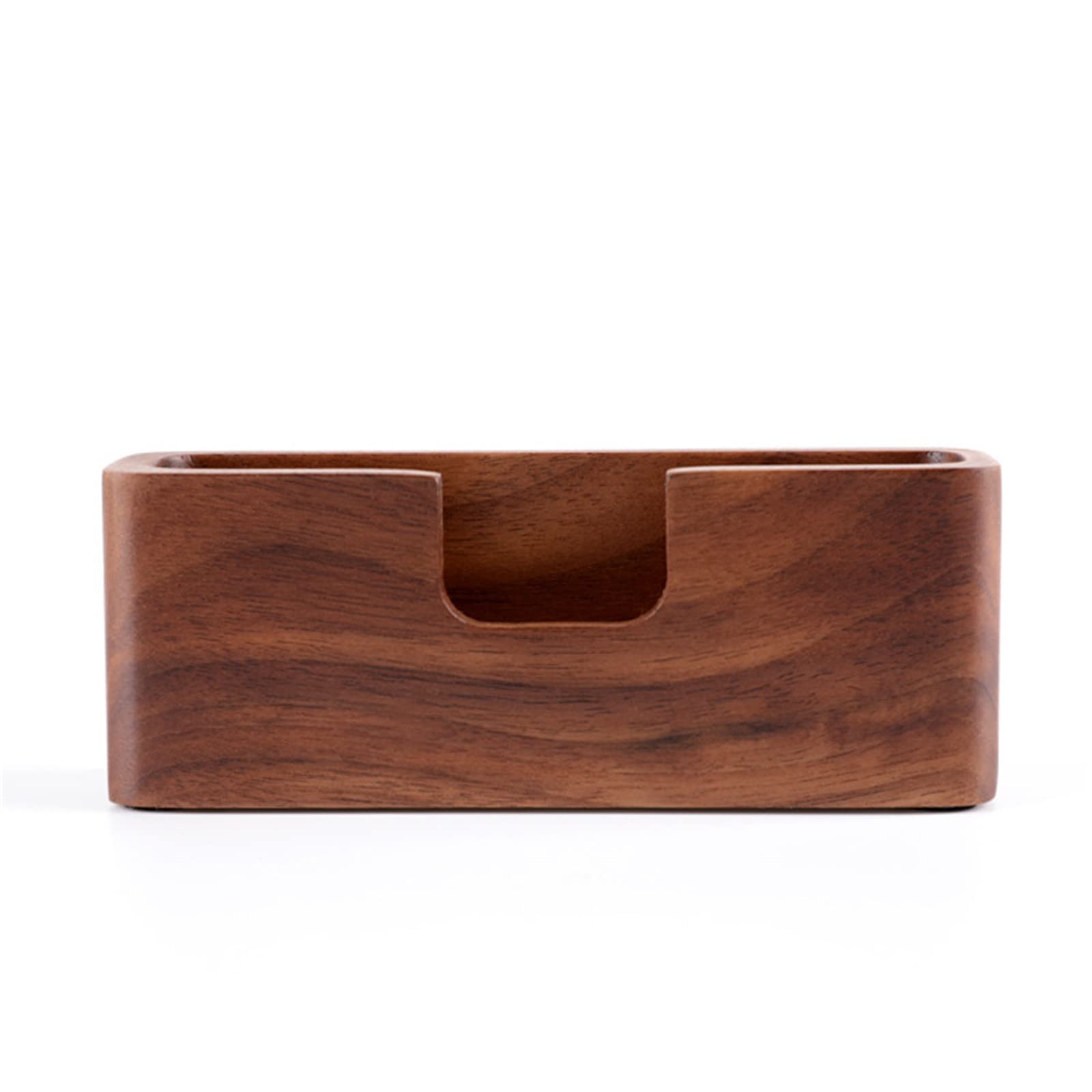 Wcxozerty Men's Brown Business Card Holder Creative Desk Business Card Box Wooden For Office Home