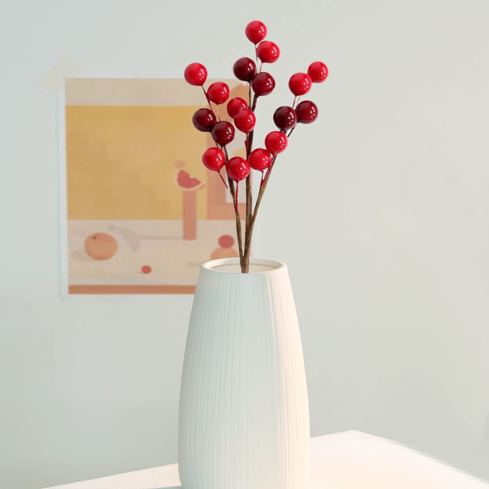 Sea Team Lot De 24 Branches De Baies De Houx Artificielles