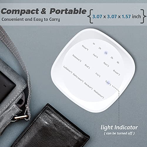 Sleepbox Sleep White Noise Sound Machines with 25 Soothing Sounds 36 Volume Levels 5 Timers Visible Sound Catalog Portable Size Memory Function for Home Office and Travel by Sleepbox - Image 6