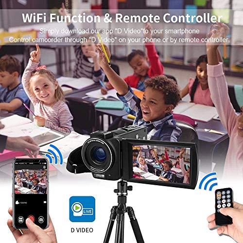 ORDRO Video Camera 4K Camcorder AX65 12X Optical Zoom HD 1080P 60FPS Digital WiFi Camera Livestreaming Camcorder with… - Image 6