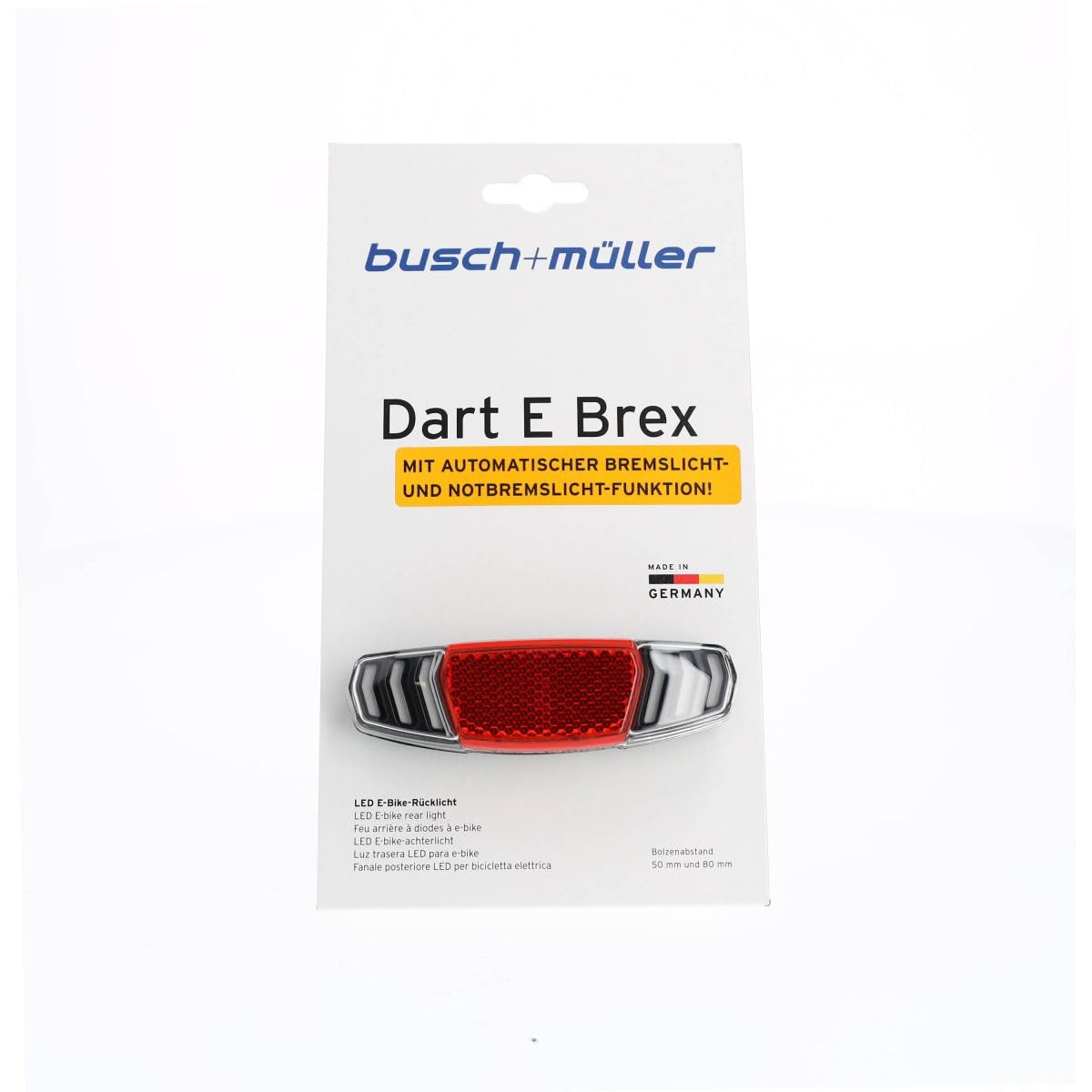 busch+müller Busch + Müller tylne światło Dart E Brex, czerwone
