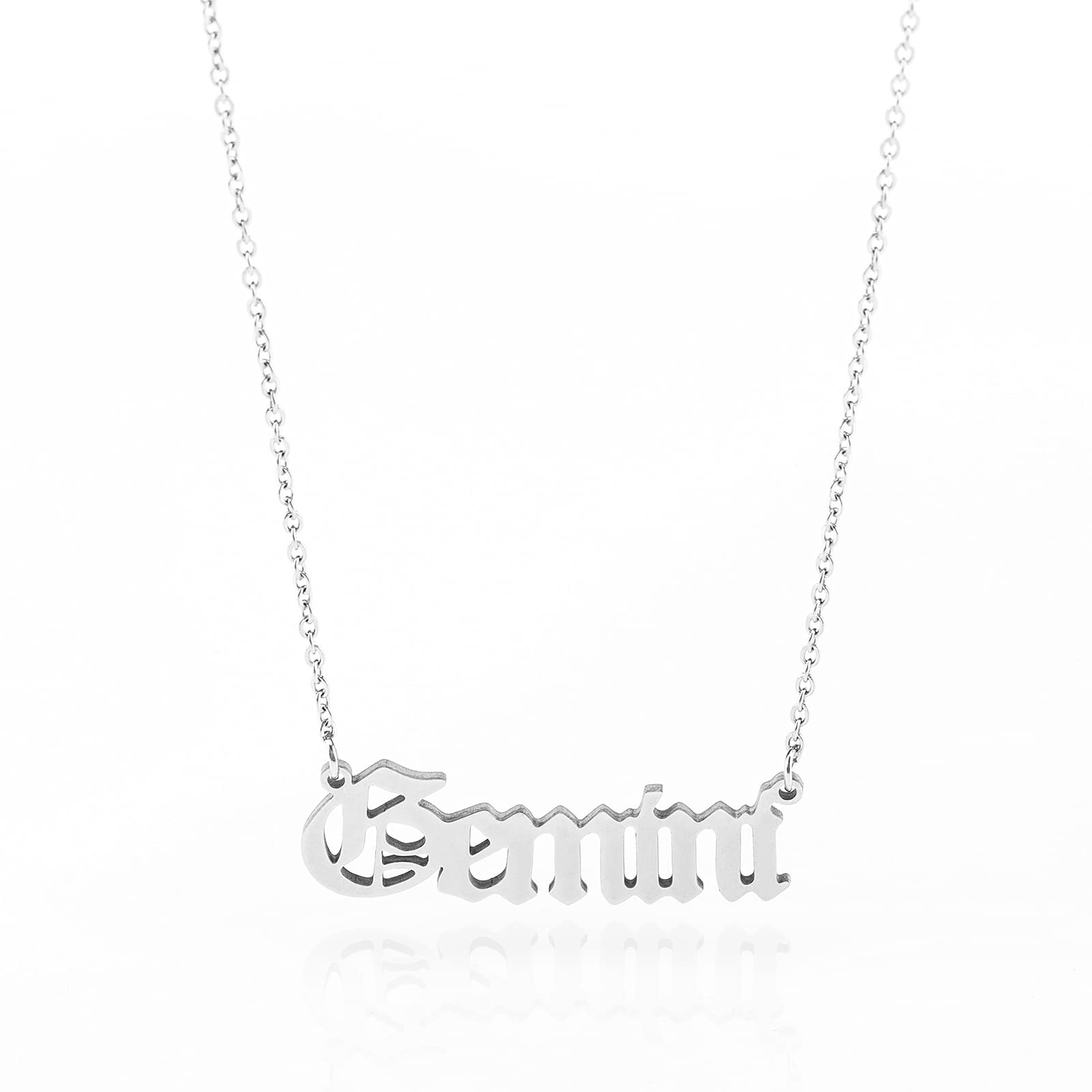 Collana personalizzata con lettera inglese e ciondolo a forma di cuore