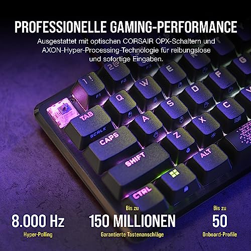 Corsair K65 PRO Mini RGB 65% Optisch Mechanische Gaming Tastatur - Schwarz – Ansicht 4