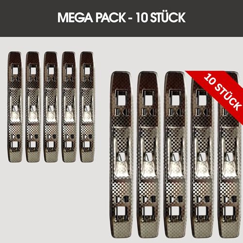 DADA LAB Tippniederhalter 10er Set - Metall Tippniederhalter für Ordner & Ringbücher - Dokumentenhalter für Loseblatt Sammlung - Ersatz Ordnerklemme