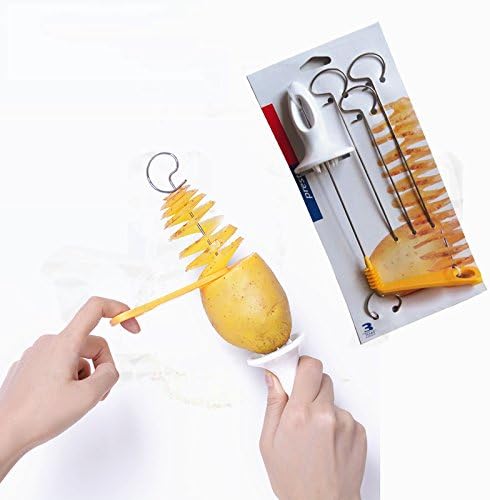 LILACORP Tornado Potato Spiral Cutter Slicer Spiral Potato Chips PRESTO 4spits Potato Tower Making Twist Shredder Cooking Tools