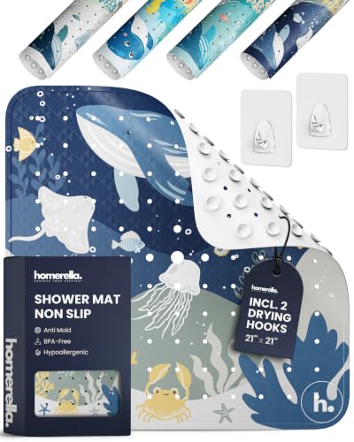 homerella® Shower Mat Non Slip Anti Mold, Non Slip Shower