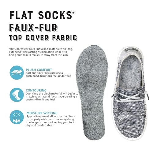 FLAT SOCKS No Show Socks, Sockless Shoe Liner, No Slipping, No Stinking, Washable Barefoot Shoe Insert, Classic4