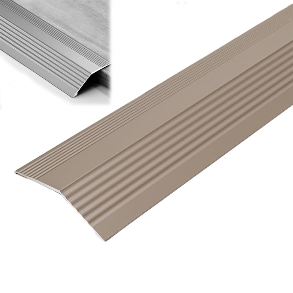 Szampański 20 mm listwa przejściowa do podłóg, 91 cm, aluminiowa reduktor krawędzi do podłóg laminowanych i płytek, idealna do instalacji 120 cm