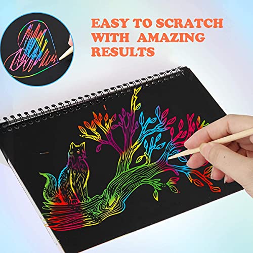 Image of Royals Scratch Drawing Activity Books Pack of 3 | Birthday Return Gifts for Kids | Multicolor Creative Art Books for Children | Fun Educational Drawing & Coloring Activity