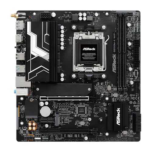 Image of ASRock B860M X WiFi 6E DDR5 up to 9066+ (OC) MHz 128GB M.2 B860 LGA1851 Micro ATX Motherboard Intel Core Ultra(Series 2) BIOS Flashback SATA3 6.0 Gb /s PCIe 4.0 x16 Realtek 2.5G LAN 7 x USB 3.2