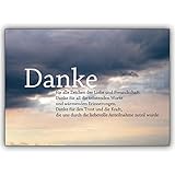 Kartenkaufrausch 1 Trauer Dankeskarte für Beistand, Trost: Danke für alle Zeichen der Liebe und Freundschaft | Danksagung Trauerkarten nach Trauerfall, Beerdigung, Sterbefall, Friedhof